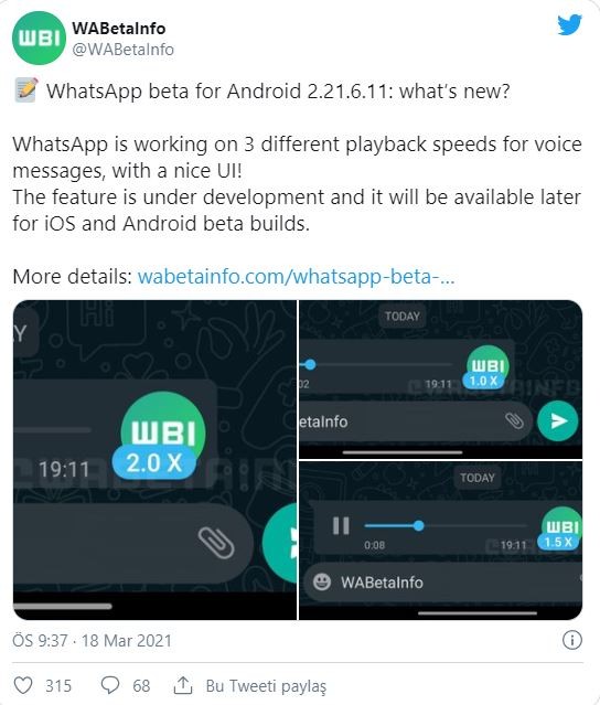 WhatsApp'ın yeni özelliği ifşa oldu!